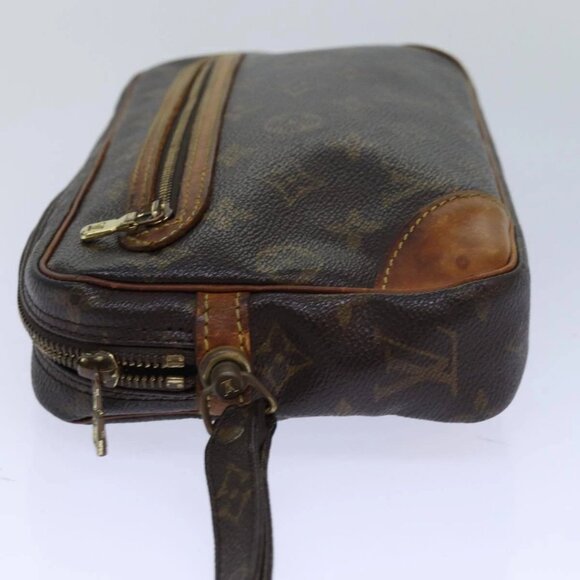 LOUIS VUITTON Monogram Marly Dragonne GM Clutch Bag M51825 LV Auth - Picture 4 of 16